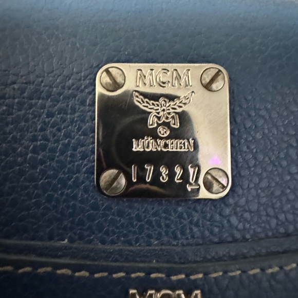 MCM Blue Leather Women's Wallet - Picture 11 of 11